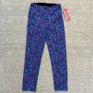 UPF 50+ Luxletic 24" Weekender High-Rise Midi Legging blue flare growl & prowl